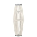 vidaXL Pendelleuchte Weiß Weide 40W 25x62 cm Oval E27