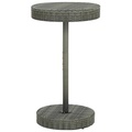 vidaXL Gartentisch Grau 60,5x106 cm Poly Rattan