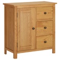 vidaXL Küchenschrank 70x35x75 cm Massivholz Eiche