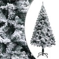 vidaXL, vidaXL Künstlicher Weihnachtsbaum Beschneit Grün 150 cm PVC