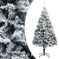vidaXL, vidaXL Künstlicher Weihnachtsbaum Beschneit Grün 210 cm PVC