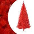 vidaXL Künstlicher Weihnachtsbaum mit Ständer Rot 210 cm PVC