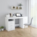 vidaXL Schreibtisch Weiß 140 x 50 x 76 cm Spanplatte
