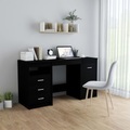 Schreibtisch Schwarz 140 x 50 x 76 cm Spanplatte