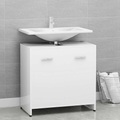 vidaXL Badezimmerschrank Weiß 60x33x58 cm Spanplatte