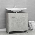 vidaXL Badezimmerschrank Betongrau 60x33x58 cm Spanplatte