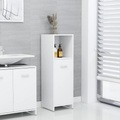 vidaXL Badezimmerschrank Weiß 30x30x95 cm Spanplatte