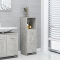 vidaXL Badezimmerschrank Betongrau 30x30x95 cm Spanplatte