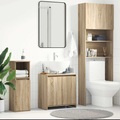 vidaXL, vidaXL Badezimmerschrank Sonoma-Eiche 60x33x58 cm Spanplatte