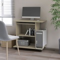 vidaXL, vidaXL PC-Tisch Sonoma-Eiche 80×50×75 cm Spanplatte