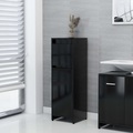 vidaXL Badezimmerschrank Schwarz 30x30x95 cm Spanplatte