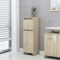 vidaXL Badezimmerschrank Sonoma-Eiche 30x30x95 cm Spanplatte