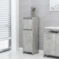 vidaXL Badezimmerschrank Betongrau 30x30x95 cm Spanplatte