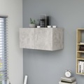 vidaXL Wandschrank Betongrau 80 x 39 x 40 cm Spanplatte
