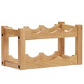 vidaXL, vidaXL Weinregal für 6 Flaschen 37 x 21 x 21 cm Eiche Massivholz