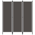 vidaXL 3-tlg. Raumteiler Anthrazit 150x180 cm