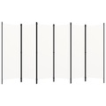 vidaXL 6-tlg. Raumteiler Cremeweiß 300x180 cm
