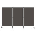 vidaXL 3-tlg. Raumteiler Anthrazit 260x180 cm