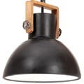 vidaXL Hängelampe Industriestil 25 W Schwarz Rund 40 cm E27