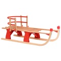 vidaXL Klappschlitten mit Rückenlehne 110 cm Holz