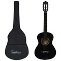 vidaXL Klassikgitarre für Anfänger Kinder mit Tasche Schwarz 1/2 34