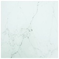 vidaXL Tischplatte Weiß 40x40 cm 6 mm Hartglas in Marmoroptik