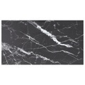 vidaXL Tischplatte Schwarz 120x65 cm 8 mm Hartglas in Marmoroptik