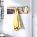vidaXL Wandgarderobe 80x30 cm Hartglas Strand