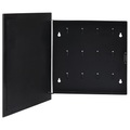 vidaXL, vidaXL Schlüsselkasten mit Magnettafel Schwarz 35x35x5,5 cm