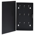 vidaXL, vidaXL Schlüsselkasten mit Magnettafel Schwarz 30x20x5,5 cm