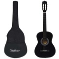 vidaXL Klassikgitarre für Anfänger mit Tasche Schwarz 3/4 36