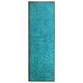vidaXL Fußmatte Waschbar Cyan 60x180 cm
