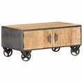 vidaXL, vidaXL Couchtisch 90x50x39 cm Altholz Massiv