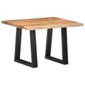 vidaXL Couchtisch mit Baumkanten 60x60x40 cm Massivholz Akazie