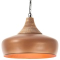 vidaXL Hängelampe Industrie-Stil Kupfern Eisen & Massivholz 35 cm E27