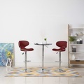 vidaXL, vidaXL Barhocker 2 Stk. Weinrot Kunstleder