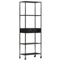 vidaXL Bücherregal 60x35x180 cm Raues Mangoholz & Eisen