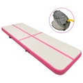 vidaXL Aufblasbare Gymnastikmatte mit Pumpe 400x100x15 cm PVC Rosa