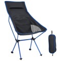 vidaXL, vidaXL Klappbarer Campingstuhl PVC und Aluminium Schwarz