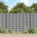 vidaXL Garten-Sichtschutz PVC 70x0,19 m Rattangrau