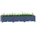 vidaXL Hochbeet 120x40x23 cm Polypropylen
