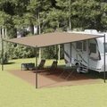 vidaXL Zeltteppich Taupe 400x700 cm HDPE