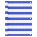 vidaXL Balkon-Sichtschutz Blau und Weiß 75x500 cm HDPE
