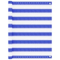 vidaXL Balkon-Sichtschutz Blau und Weiß 90x400 cm HDPE
