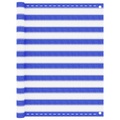 vidaXL Balkon-Sichtschutz Blau und Weiß 120x400 cm HDPE