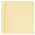 vidaXL Balkon-Sichtschutz Beige 90x600 cm HDPE