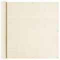 vidaXL Balkon Sichtschutz Creme 120x400 cm HDPE