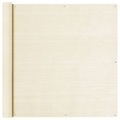 vidaXL Balkon Sichtschutz Creme 120x500 cm HDPE
