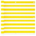 vidaXL Balkon-Sichtschutz Gelb und Weiß 90x300 cm HDPE