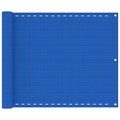 vidaXL Balkon-Sichtschutz Blau 75x400 cm HDPE